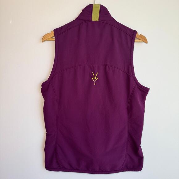 Ibex Softshell Merino Wool Blend Vest Small Purple Lightweight Breathable - Picture 2 of 16